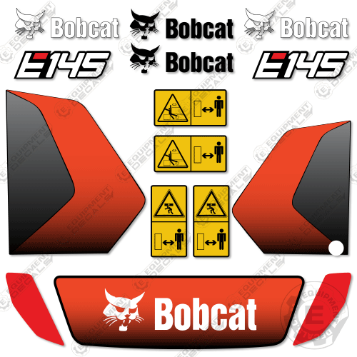 Fits Bobcat E145 Decal Kit Mini Excavator decal kit