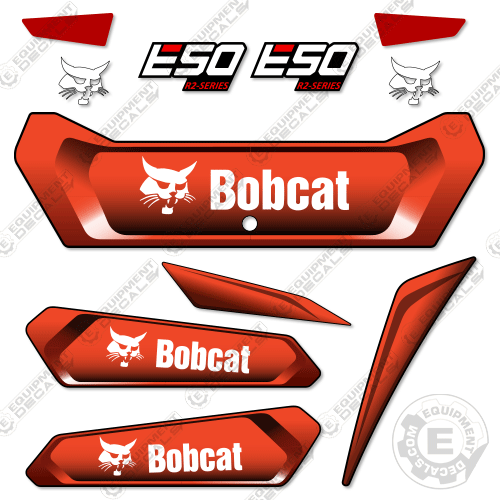 Fits Bobcat E50 Decal Kit Mini Excavator (New Style) 50, decal kit, e-50, e50