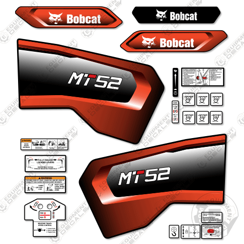 Fits Bobcat MT52 Mini Skid Steer Decal Kit CUSTOM 52, decal kit
