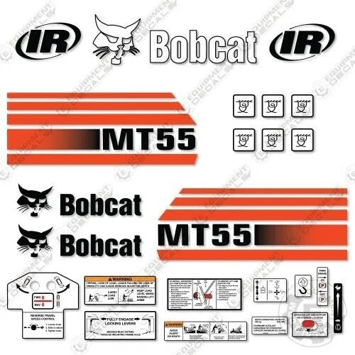 Fits Bobcat MT55 Mini Skid Steer Decal Kit (OLDER STYLE) 55, decal kit, mt-55, mt55