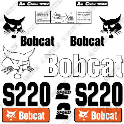 Fits Bobcat S220 Skid Steer Decal Kit 250, decal kit