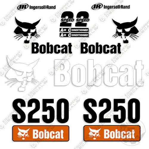 Fits Bobcat S250 Skid Steer Decal Kit 250, decal kit