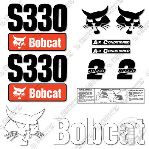 Fits Bobcat S330 Skid Steer Decal Kit 330, decal kit, s330