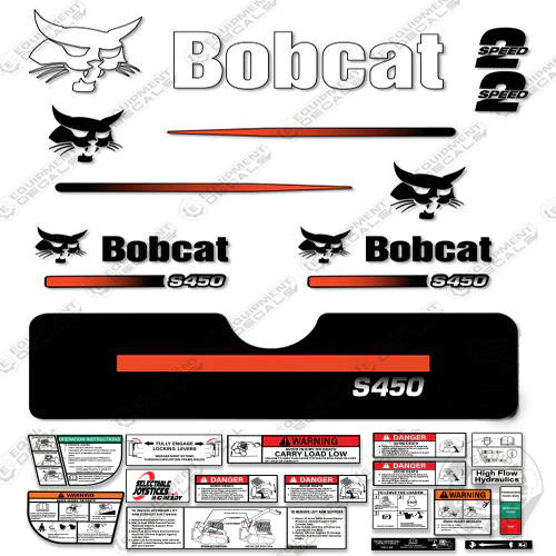 Black Vinyl Back Door Decal For Bobcat Skid Steers – Made In USA, Fits Most Models