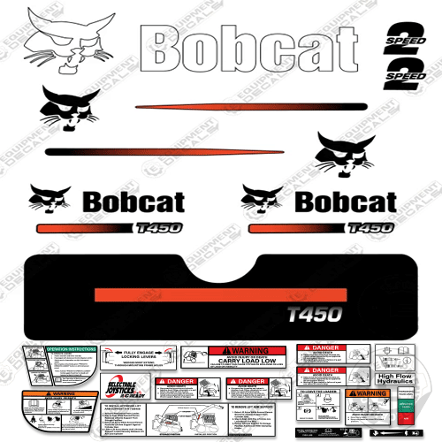 Fits Bobcat S-450 Skid Steer Decal Kit Early 2000s Style decal kit