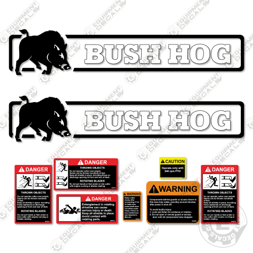 Fits Bush Hog 306 Rotary Cutter Decal Kit decal kit