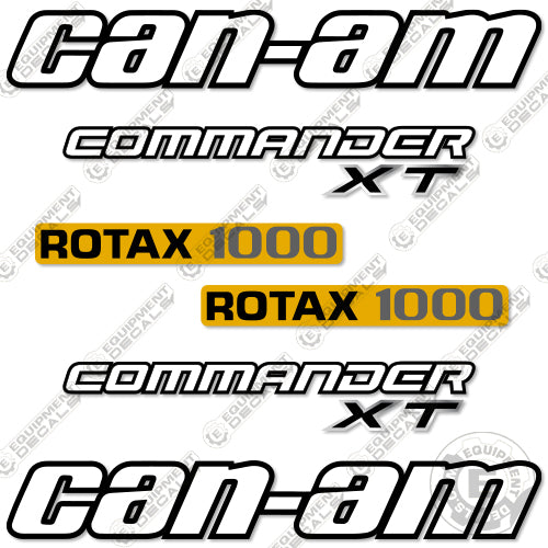 Fits Can-Am Commander XT ROTAX 1000 Decal Kit Utility Vehicle 1000, decal kit, rotax, rotax 1000, xt
