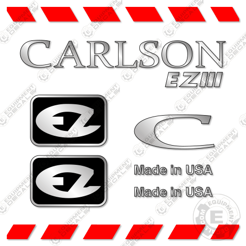 Fits Carlson EZIII Decal Kit Paver Front End Screed decal kit, eziii, iii