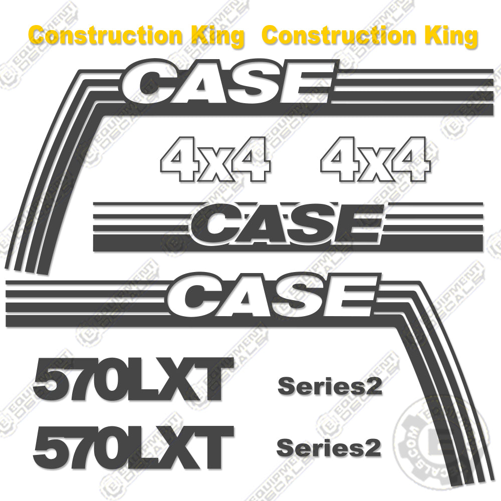 Fits Case 570LXT Decal Kit Backhoe 570, decal kit, lxt