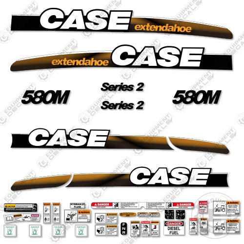 Fits Case 580M Decal Kit Series 2 BackHoe Loader (EXTENDAHOE) 580, 580-m, 580m, decal kit