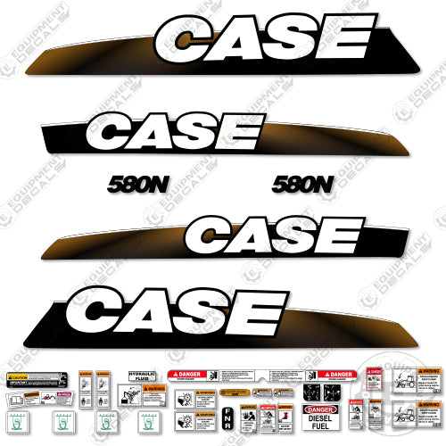 Fits Case 580N Decal Kit BackHoe Loader 580, 580-n, 580n, decal kit
