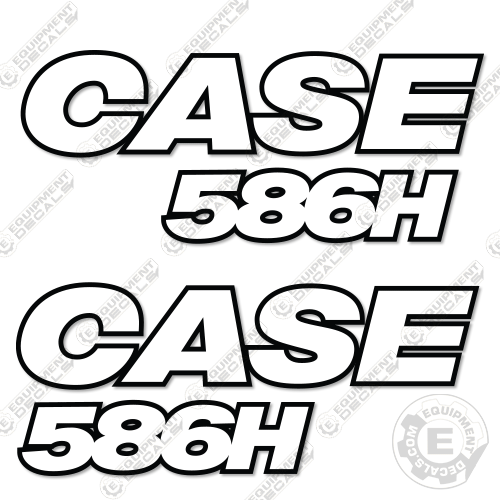Fits Case 586H Decal Kit Forklift - 3M Reflective! 586, 586-h, 586h, decal kit