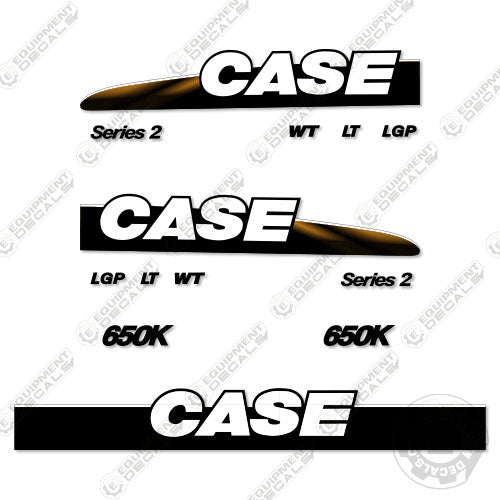 Fits Case 650K Series 2 Decal Kit Dozer 650, 650k, decal kit, series 2, series2