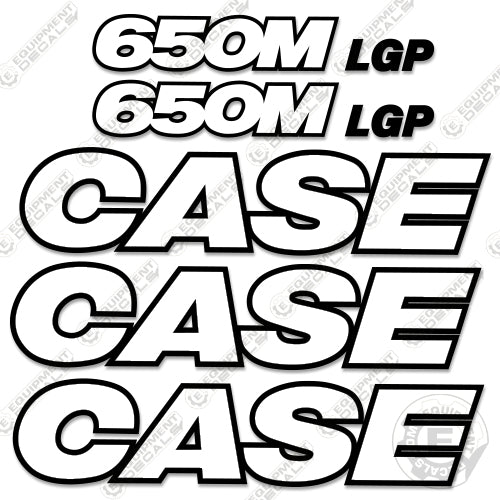 Fits Case 650M LGP Decal Kit Dozer - 3M REFLECTIVE! 650, 650m, 650mlgo, 650mlgp, 650mlt, decal kit, wt