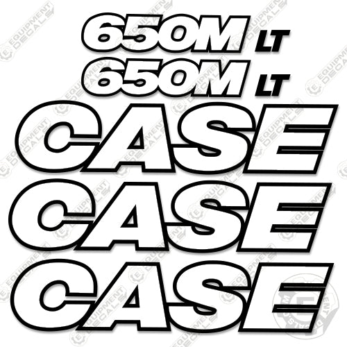 Fits Case 650M LT Decal Kit Dozer - 3M REFLECTIVE 650, 650m, 650mlt, decal kit, wt