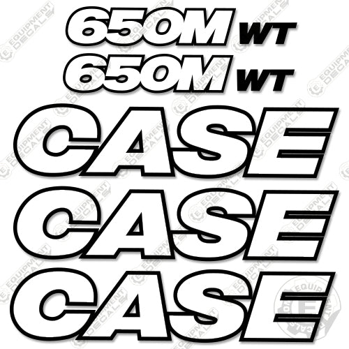 Fits Case 650M WT Decal Kit Dozer - 3M REFLECTIVE Vinyl! 650, 650m, 650mwt, decal kit, wt
