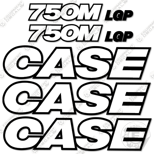 Fits Case 750M LGP Decal Kit Dozer - 3M REFLECTIVE! 750, 750m, 750mlgp, decal kit, lgp