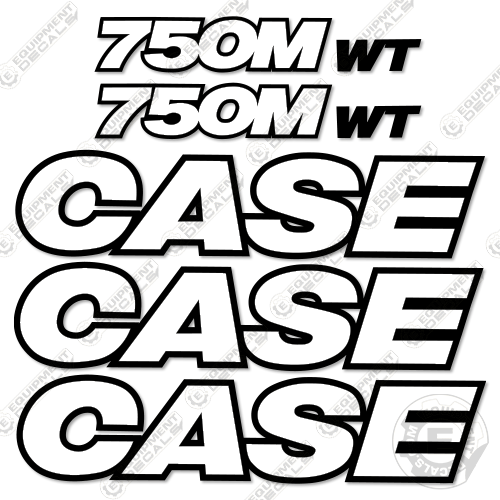Fits Case 750M WT Decal Kit Dozer - 3M REFLECTIVE! 750, 750m, 750mwt, decal kit, wt