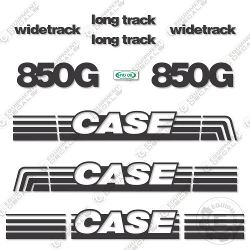 Fits Case 850G Decal Kit Dozer 850, 850g, decal kit, k