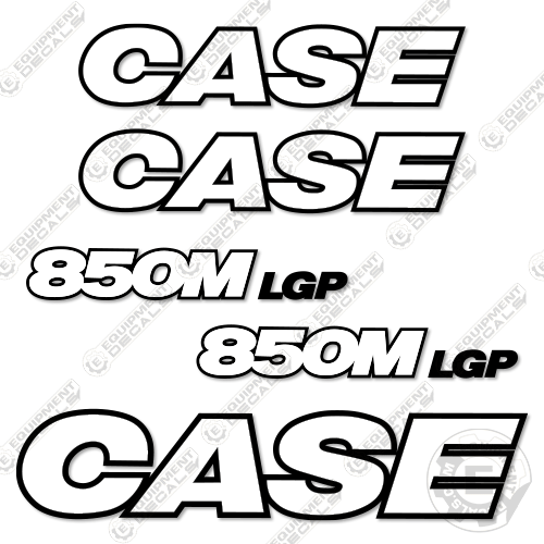 Fits Case 850M LGP Decal Kit Dozer - 3M REFLECTIVE! 850, 850m, decal kit, wt