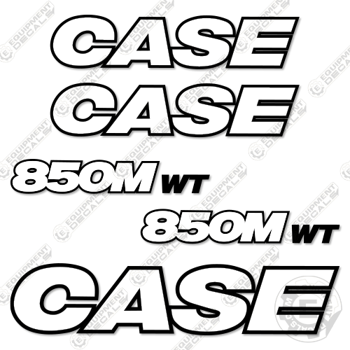 Fits Case 850M WT Decal Kit Dozer - 3M REFLECTIVE! 850, 850m, decal kit, wt