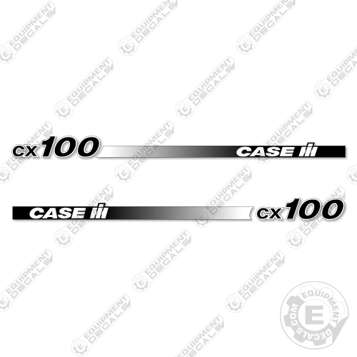Fits Case CX100 Decal Kit Tractor (Straight Stripes) 100, cx-100, cx100, decal kit
