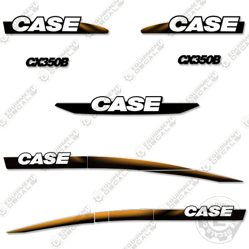 Fits Case CX350B Decal Kit Excavator 350, 350b, cx350, cx350b, decal kit