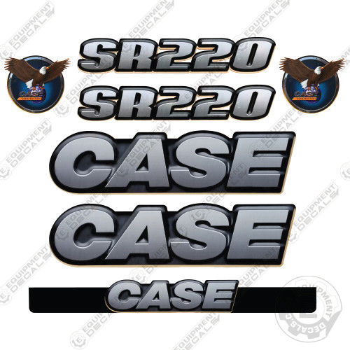 Fits Case SR-220 Skid Steer Loader Equipment Decals SR 220 decal kit