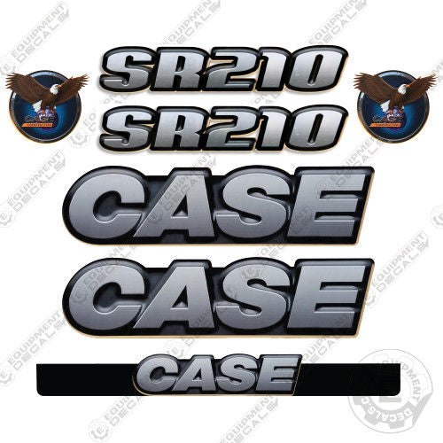 Fits Case SR-210 Skid Steer Loader Equipment Decals SR 210 decal kit