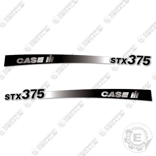 Fits Case STX375 Tractor Decal Kit - SILVER LOGO VERSION 375, decal kit, stx