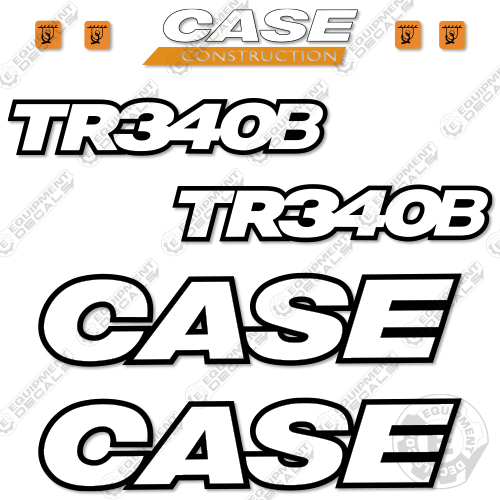 Fits Case TR340B Decal Kit Track Loader - 3M REFLECTIVE VINYL! 340, 340b, decal kit, tr340, tr340b