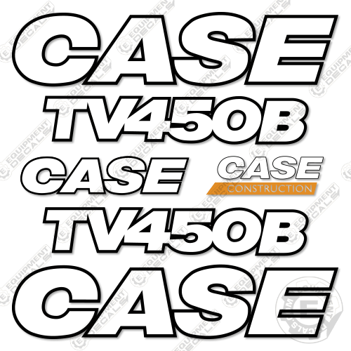 Fits Case TV450B Decal Kit Track Loader - 3M REFLECTIVE VINYL! 450, 450b, decal kit, tv, tv450, tv450b