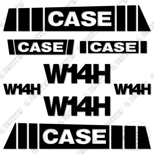 Fits Case W14H Decal Kit Wheel Loader 14, decal kit, w-14, w14, w14h