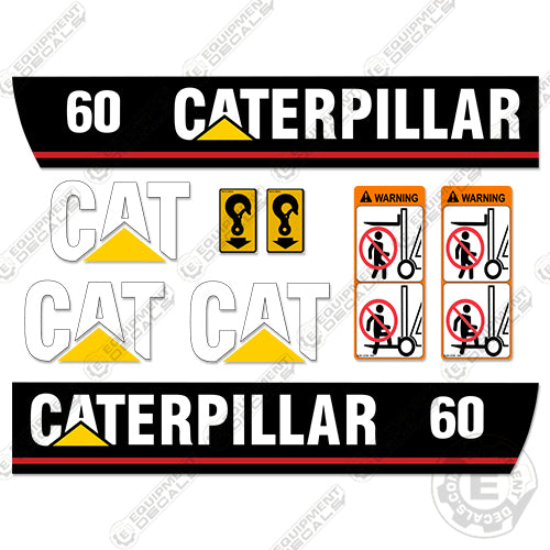 Caterpillar Sticker - Voor heftruck - 59cm breed Caterpillar Sticker - Voor heftruck - 59cm breed