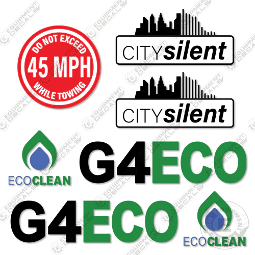 Fits City Silent G4 ECO Decal Kit Light Tower decal kit, city, silent,