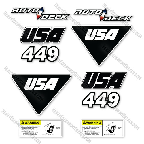 Custom USA Upgrade Fits JLG 449 Decal Kit Trailer - Aftermarket Kit decal kit, 449, ut449