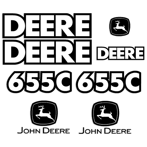 John Deere 655C Track Loader Decal Kit 