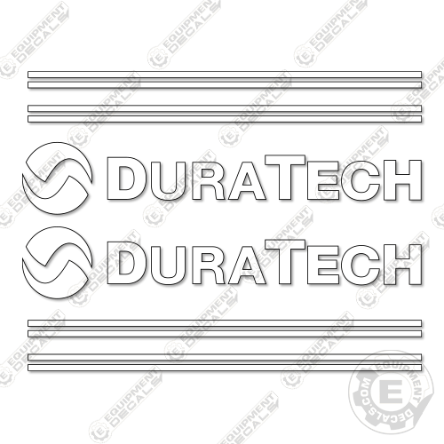 Fits Duratech HD-10 Drum Decal Kit Tub Grinder 10, decal kit, hd-10, hd10