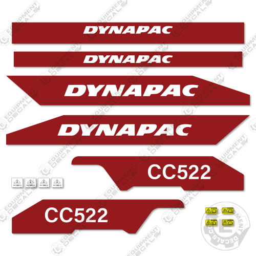 Fits Dynapac CC522 Decal Kit Roller 522, cc522, decal kit