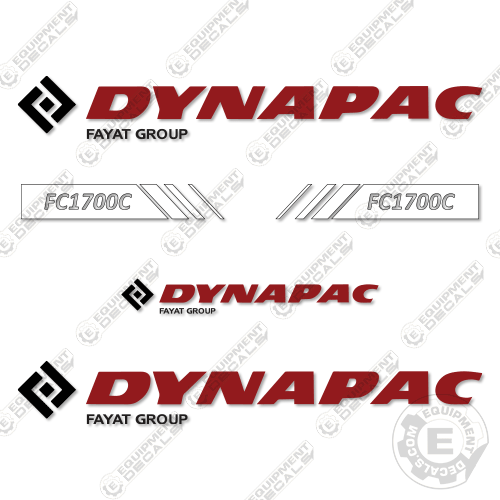 Fits Dynapac FC1700C Asphalt Paver 1700, 1700c, decal kit, fc1700, fc1700c