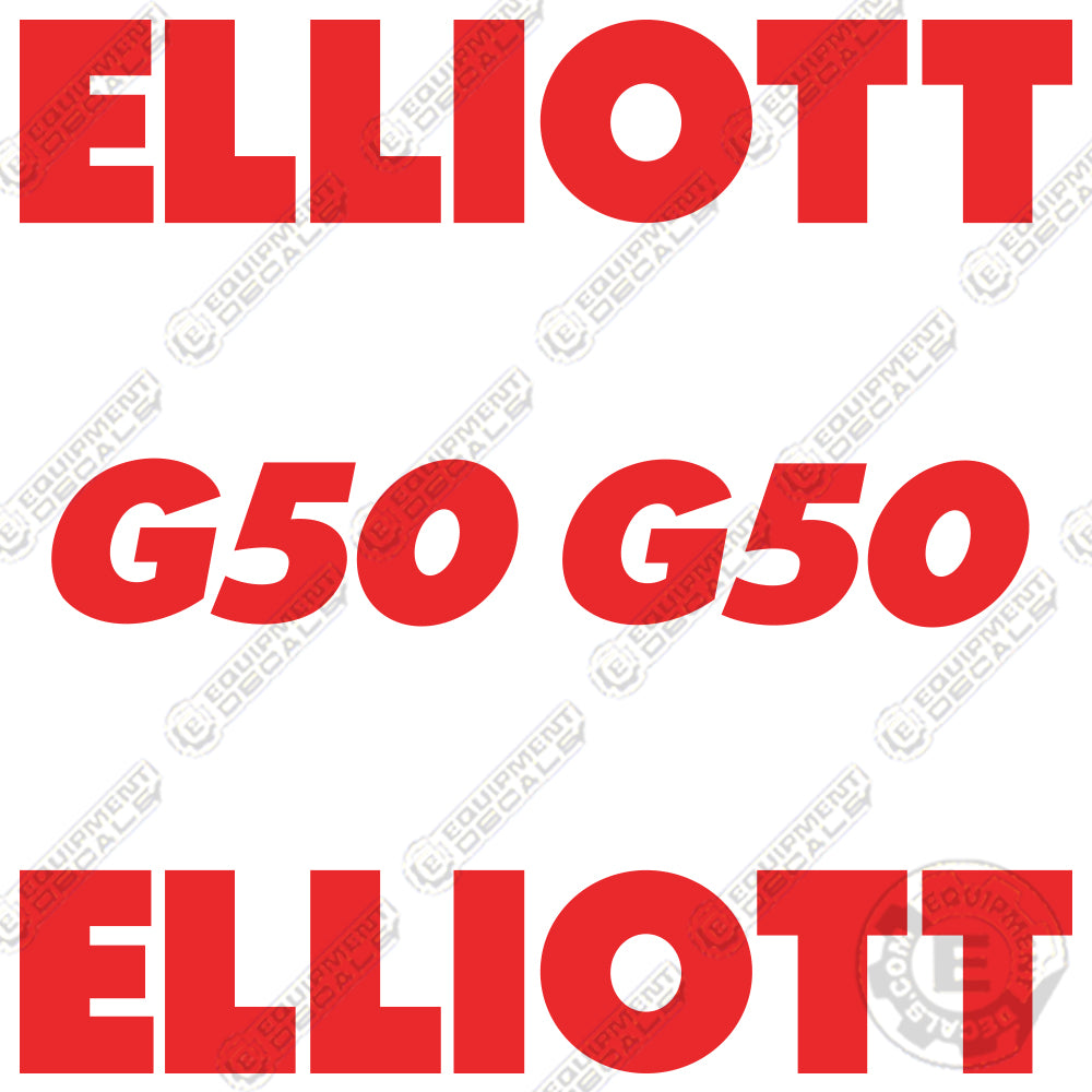 Fits Elliott G50 Decal Kit Crane Truck 50, decal kit, g-50