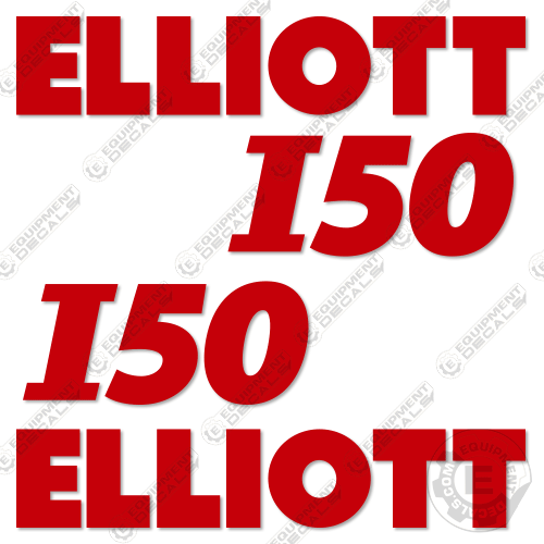 Fits Elliott I50 Decal Kit Crane Truck - RED 50, decal kit, i-50, i50