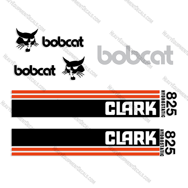 Bobcat Clark 825 Hydrostatic Loader Equipment Decals 