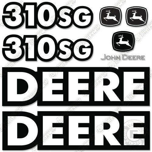 John Deere 310 SG Backhoe Decals INCR10Aug2021