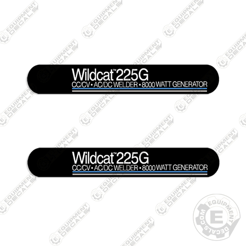 Miller Wildcat 225G Welder Decal Kit (Set of 2) 225 g, INCR10Aug2021