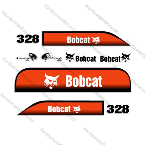 Bobcat 328 Advantage Excavator Decals 