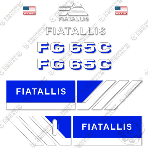 Fits Fiat Allis FG65C Decal Kit Motor Grader (Non-Turbo) 65c, fg65, fg65c, fiarallis, fiatallis, scraper, turbo