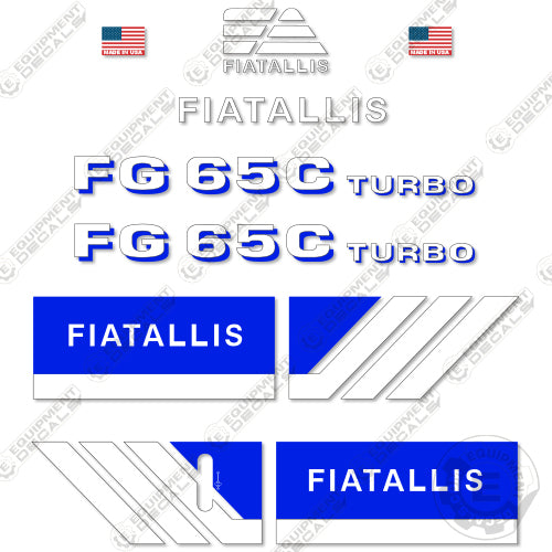 Fits Fiat Allis FG65C Decal Kit Motor Grader 65c, fg65, fg65c, fiarallis, fiatallis, scraper, turbo