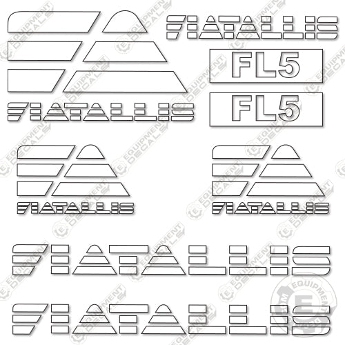 Fits Fiat Allis FL5 Decal Kit Dozer 5, bulldozer, crawler, crawler loader, fl, fl5, track loader