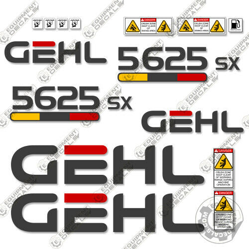 Fits GEHL 5625SX Decal Kit Skid Steer 5625, 5625-sx, 5625sx, decal kit, gehl, skid steer, skidsteer